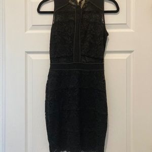 Guess Black Lace dress with see theu inset b/w Bust